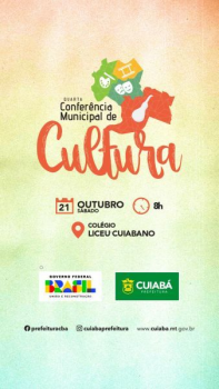 4ª Conferência Municipal de Cultura acontece nesse sábado (21) e inscrições seguem abertas