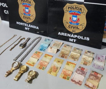 Polcia Civil prende criminosos envolvidos em roubos em joalherias em Arenpolis e Denise