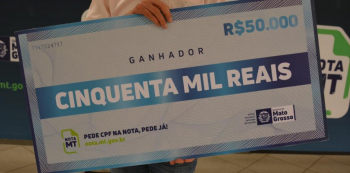 Sorteio de R$ 900 mil do Nota MT ser nesta quinta