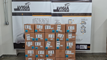 Sesp entrega 23 cmeras do Vigia Mais MT ao Terminal Andr Maggi em Vrzea Grande