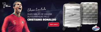 Fundação Gol de Letra leiloa duas malas autografadas por Cristiano Ronaldo