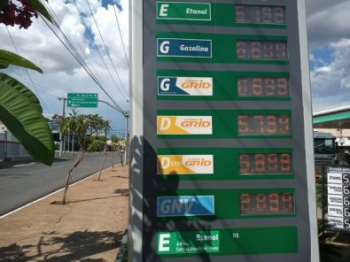 COMPENSAO NA BOMBA  Aps aumentos, gasolina "fica mais barata" que etanol em postos de Cuiab