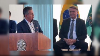 COMPROMISSO ELEITORAL Mendes 'sela' união com Bolsonaro em visita a Brasília