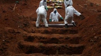 Mortos pela Covid-19 no Brasil dobram