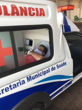 Positivo para Covid-19, prefeito de Canarana  transferido para Goinia com falta de ar