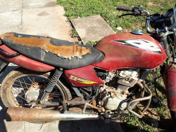 Motocicleta furtada do ptio de delegacia  recuperada