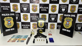 Autor de roubo e extorso  preso em flagrante pela Polcia Civil em Rondonpolis