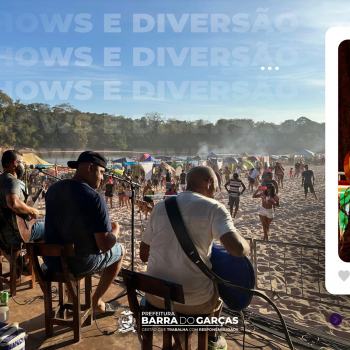 Praia do Bosque abre sua programao oficial com shows e recorde de pblico em Barra do Garas