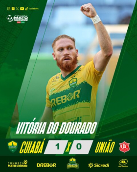 Cuiab vence o Unio de Rondonpolis com gol de Pitta