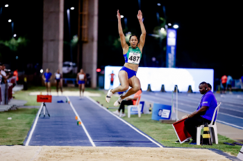 Lissandra Maysa Campos prata no salto em distncia no Ibero-Americano de Atletismo - Foto por: Mayke Toscano/Secom-MT