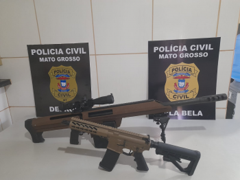Polcia Civil apreende armas de grosso calibre e 124 pacotes de entorpecentes em rea na fronteira