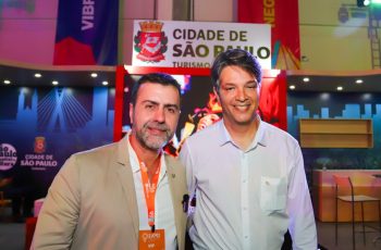 Presidente da Embratur Marcelo Freixo, prestigia o amigo e Jornalista Gilvandro Oliveira Filho!