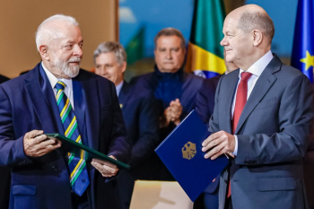 Lula e Olaf Scholz defendem transio ecolgica com justia social