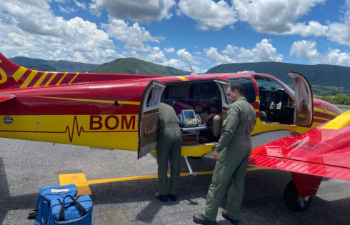 Gestante em estado crtico  transferida de Aragaras para Goinia em UTI Area