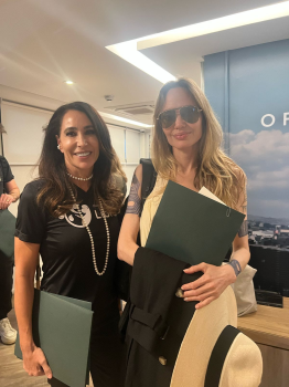 Presidente do Instituto Lbio Raquel Machado e Angelina Jolie - Foto de Fabiana Kherlakian