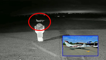 Cmera flagra furto de avio de R$ 6 milhes em aeroporto de MT