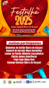 Festival de quadrilha estilizada ocorre neste final de semana, em Barra do Garas