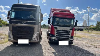 Carretas roubadas s�o recuperadas pela Pol�cia Civil