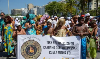 Ato em Copacabana pela liberdade religiosa lembra Me Bernadete