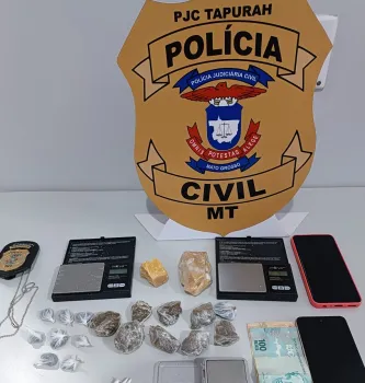 Pol�cia Civil desarticula ponto de drogas e prende em flagrante tia e sobrinho por tr�fico