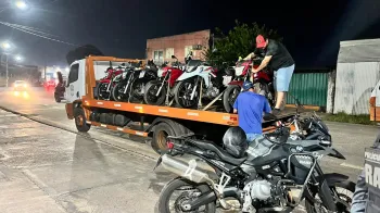 PM frusta mais uma tentativa de rolezinho de motoqueiros em Cuiab
