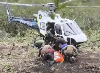 Ciopaer e Corpo de Bombeiros resgatam piloto de aeronave que caiu em regio de mata em MT