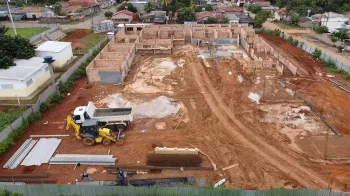 Em Barra do Gar�as, obra do SER Fam�lia Crian�a avan�a com a etapa estrutural