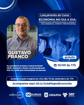 Gustavo Franco, ex-presidente do Banco Central, ministra Aula Magna online e gratuita sobre economia