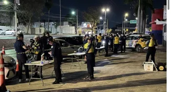 Opera��es Lei Seca na Avenida Miguel Sutil resulta na pris�o de 16 condutores.