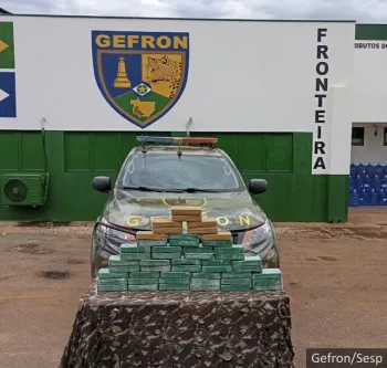 Gefron apreende 48 tabletes de coca�na e causa preju�zo de R$ 864 mil �s fac��es criminosas
