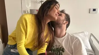 Patr�cia Poeta celebra alta hospitalar do filho ap�s quase dois meses internado: >F�>