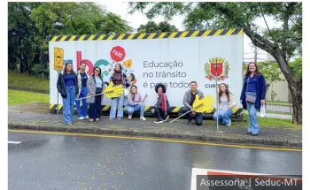 Estudantes de MT retornam de imers�o em educa��o no tr�nsito ap�s viagem formativa a Curitiba
