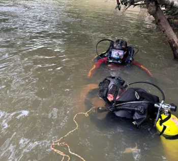 Corpo de Bombeiros localiza corpo de jovem que se afogou no Rio Cedro