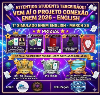 Projeto aposta em ingl�s para impulsionar desempenho no ENEM para estudantes do 3�ano do ensino m�dio da escola estadual Emanuel Pinheiro