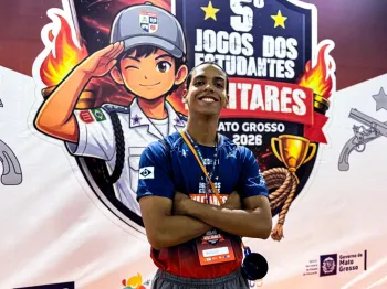 Alunos refor�am amizade e integra��o nos Jogos dos Estudantes Militares da Rede Estadual