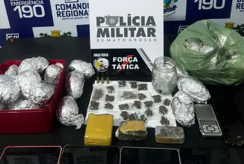 For�a T�tica prende dupla e apreende drogas e ovos de P�scoa que seriam distribu�dos por fac��o criminosa