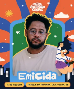 Emicida � confirmado no Festival Movimento Cidade