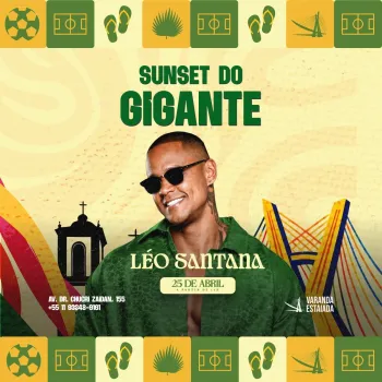 L�o Santana estreia no Varanda Estaiada neste s�bado em S�o Paulo