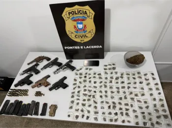 Pol�cia Civil prende dois suspeitos e apreende sete armas de fogo em Nova Lacerda