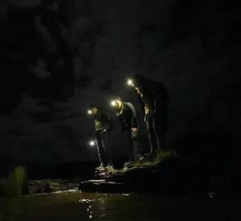 Foto da Trilha Noturna no Parque Nacional da Chapada dos Veadeiros. Cr�dito: Divulga��o