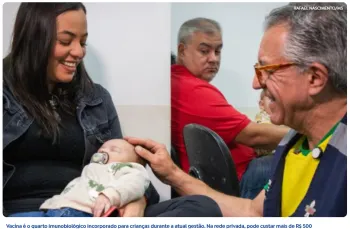 Minist�rio inicia aplica��o da vacina que amplia prote��o contra pneumonia e meningite em crian�as