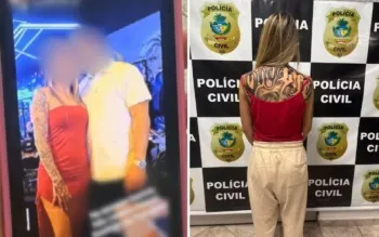 Funcion�ria suspeita de desviar dinheiro em supermercado (Foto: Reprodu��o/TV Anhanguera)