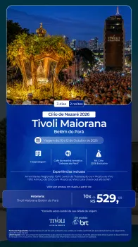 Imagem promocional do pacote terrestre para o C�rio de Nazar�, fornecida pela BRT
