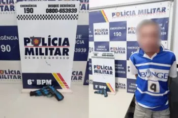 Ilustra��o de ocorr�ncia policial em pra�a p�blica
