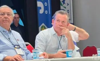 Mauro Mendes durante sabatina