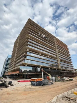 Vista do edif�cio Lotus Tower em Bras�lia
