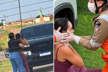 Marido atropela mulher ap�s ser flagrado saindo de motel com outra