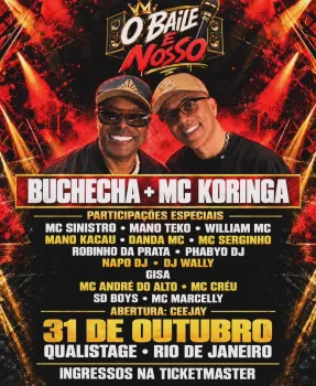 Buchecha e MC Koringa se apresentam no Rio neste s�bado