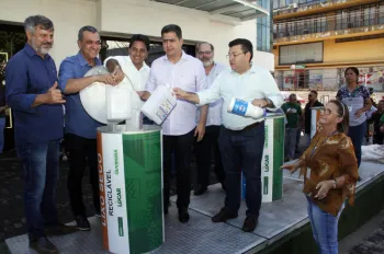 Lixeiras subterr�neas ajudam na coleta seletiva e inclus�o de catadores