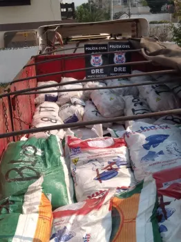 Pol�cia Civil apreende carga com defensivos agr�colas